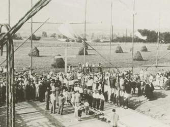 Kirche - Grundsteinlegung 2.8.1953