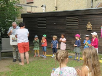 Verabschiedung von Pater Fritz im Kindergarten ULF