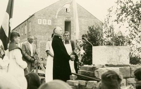 Kloster - Grundsteinlegung 25.1.1953