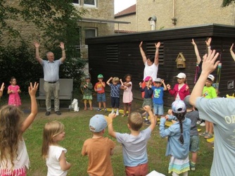 Verabschiedung von Pater Fritz im Kindergarten ULF